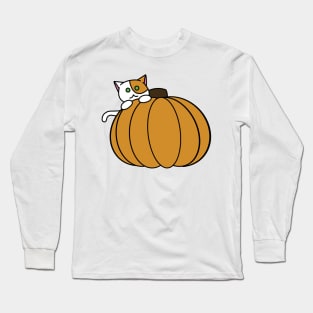 Pumpkin Cat Long Sleeve T-Shirt